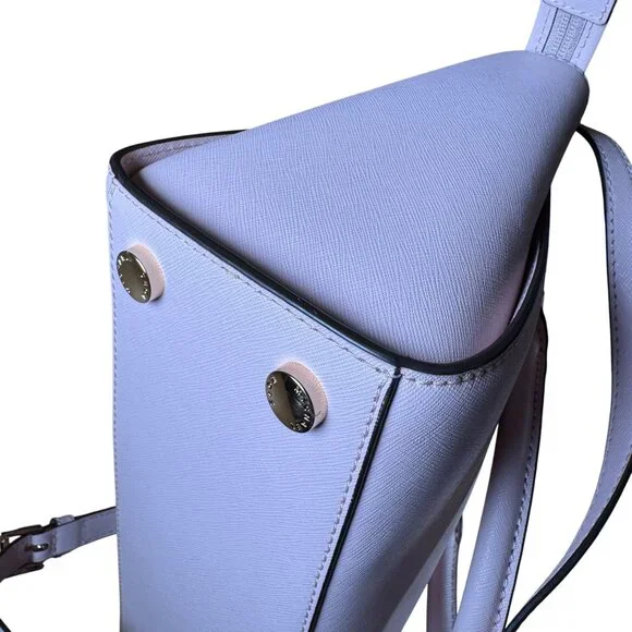 Michael Kors Selma Medium Saffiano Leather Satchel in Pale Pink Gold Hardware - Picture 9 of 13